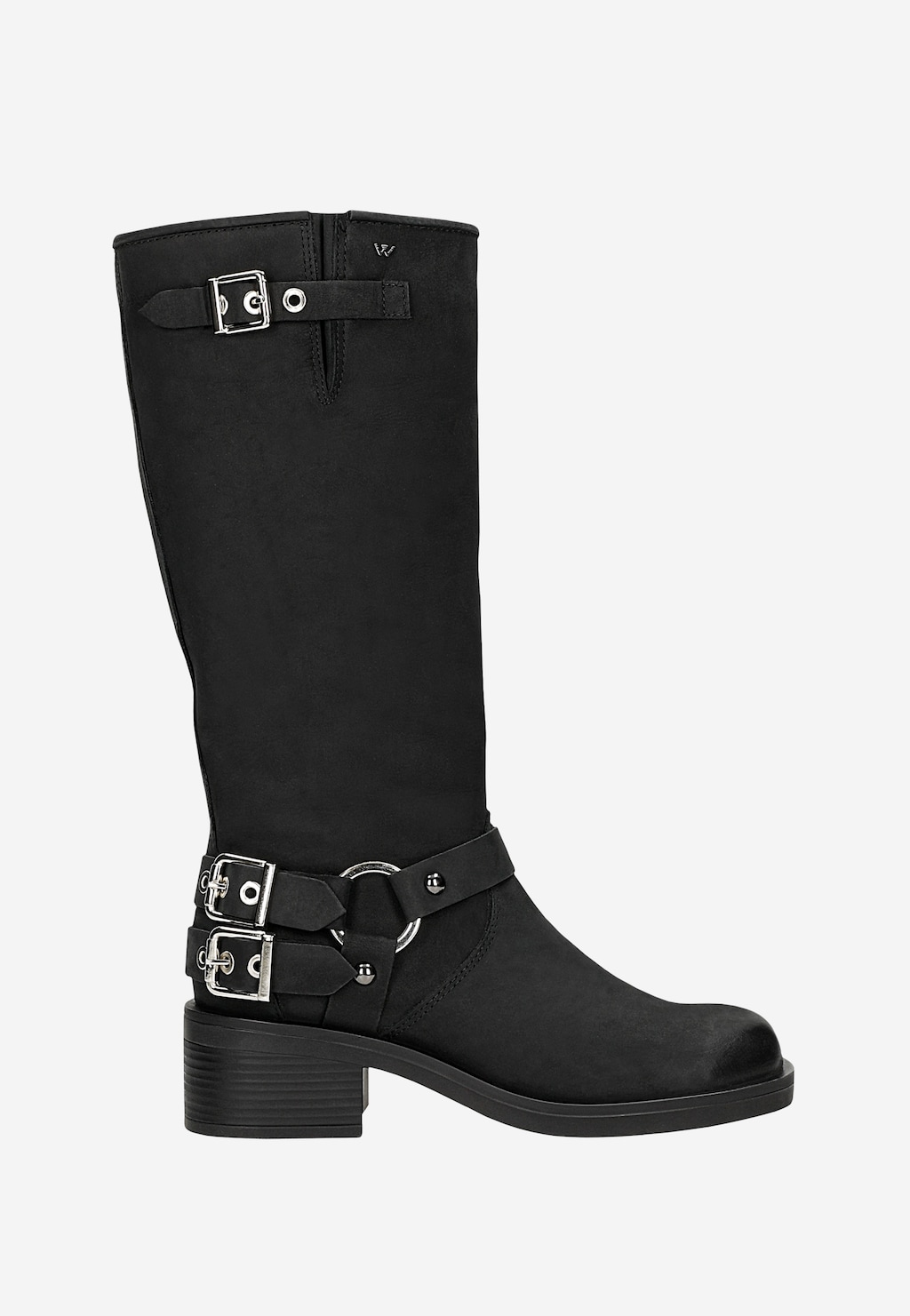 Dámské černé kožené motorkářské kozačky 71058-91 Widok 2