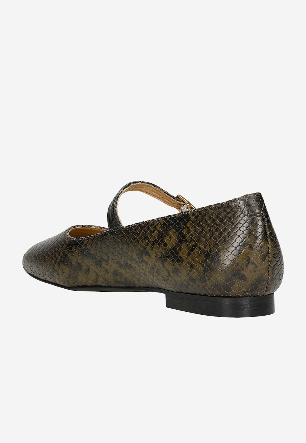 Eleganckie baleriny typu Mary Jane z motywem skóry węża 44055-50 Widok 4