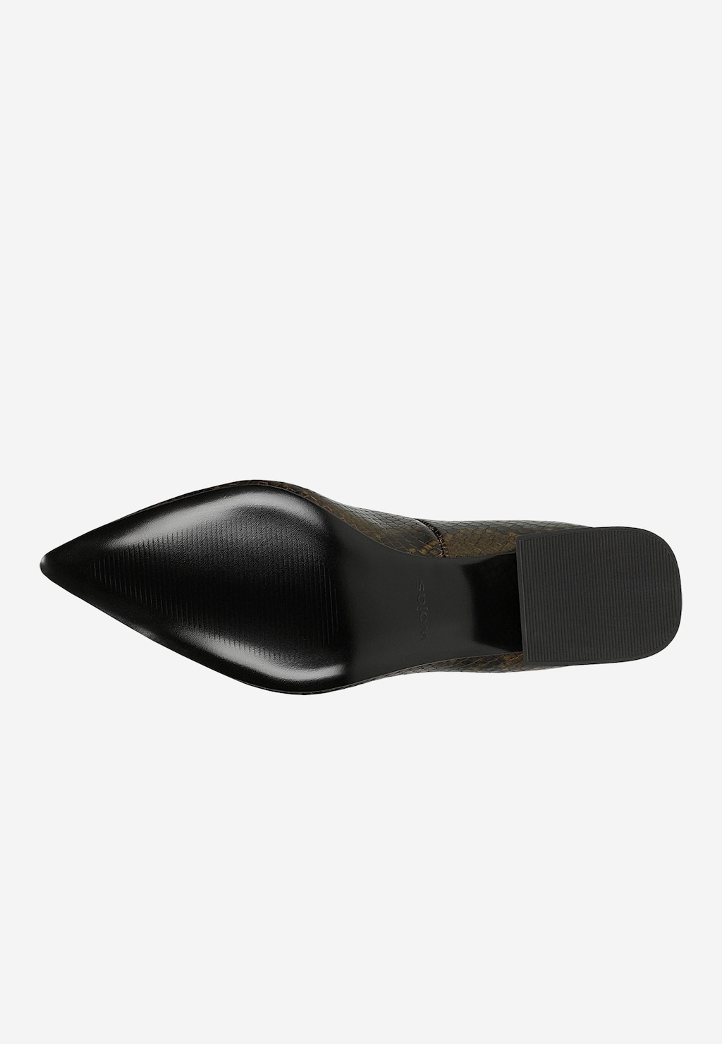Czółenka z efektem skóry węża na niskim obcasie 35140-50 Widok 6
