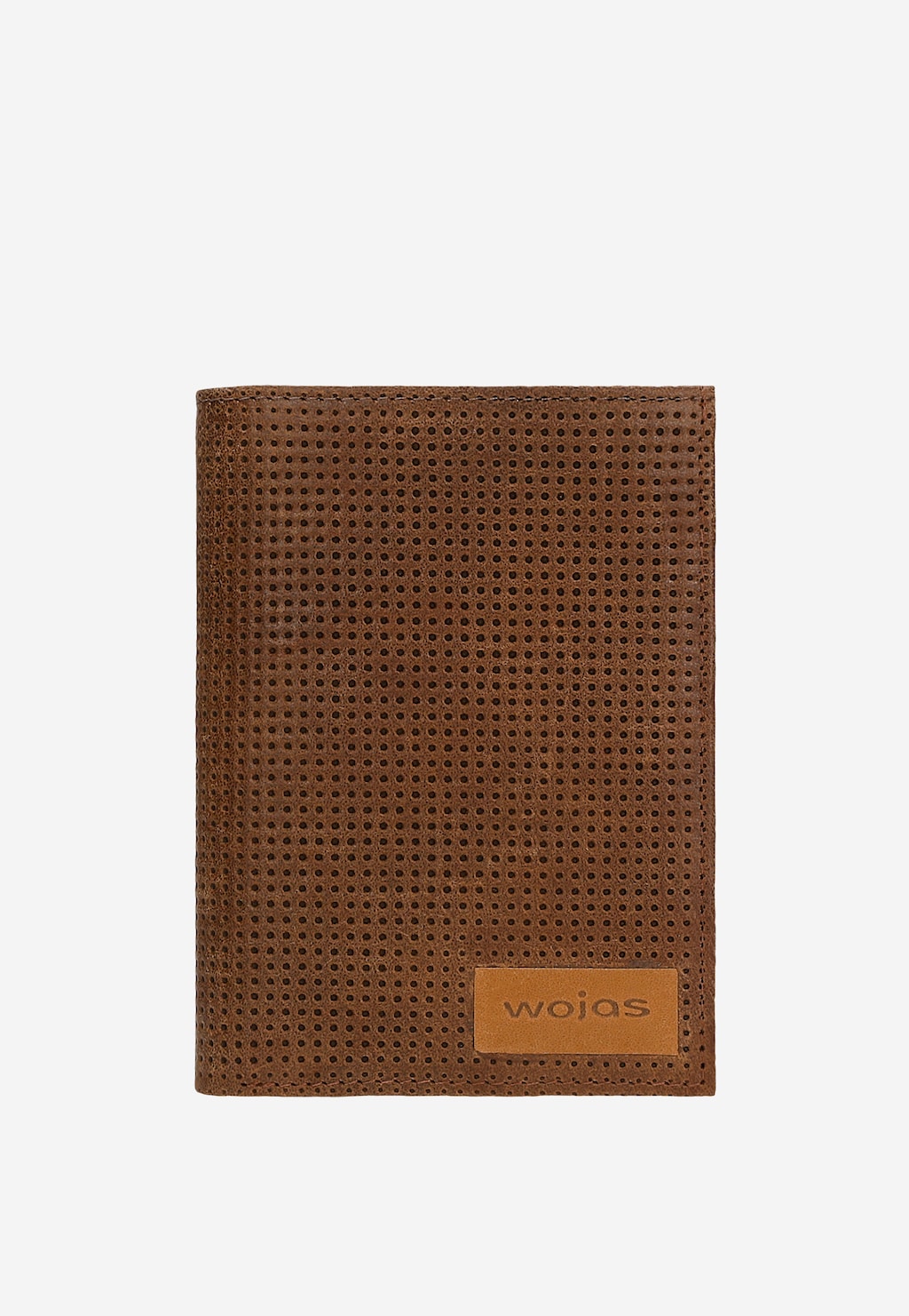 Jasnobrązowy duży portfel męski z teksturowaną skórą 91113-53 Widok 2