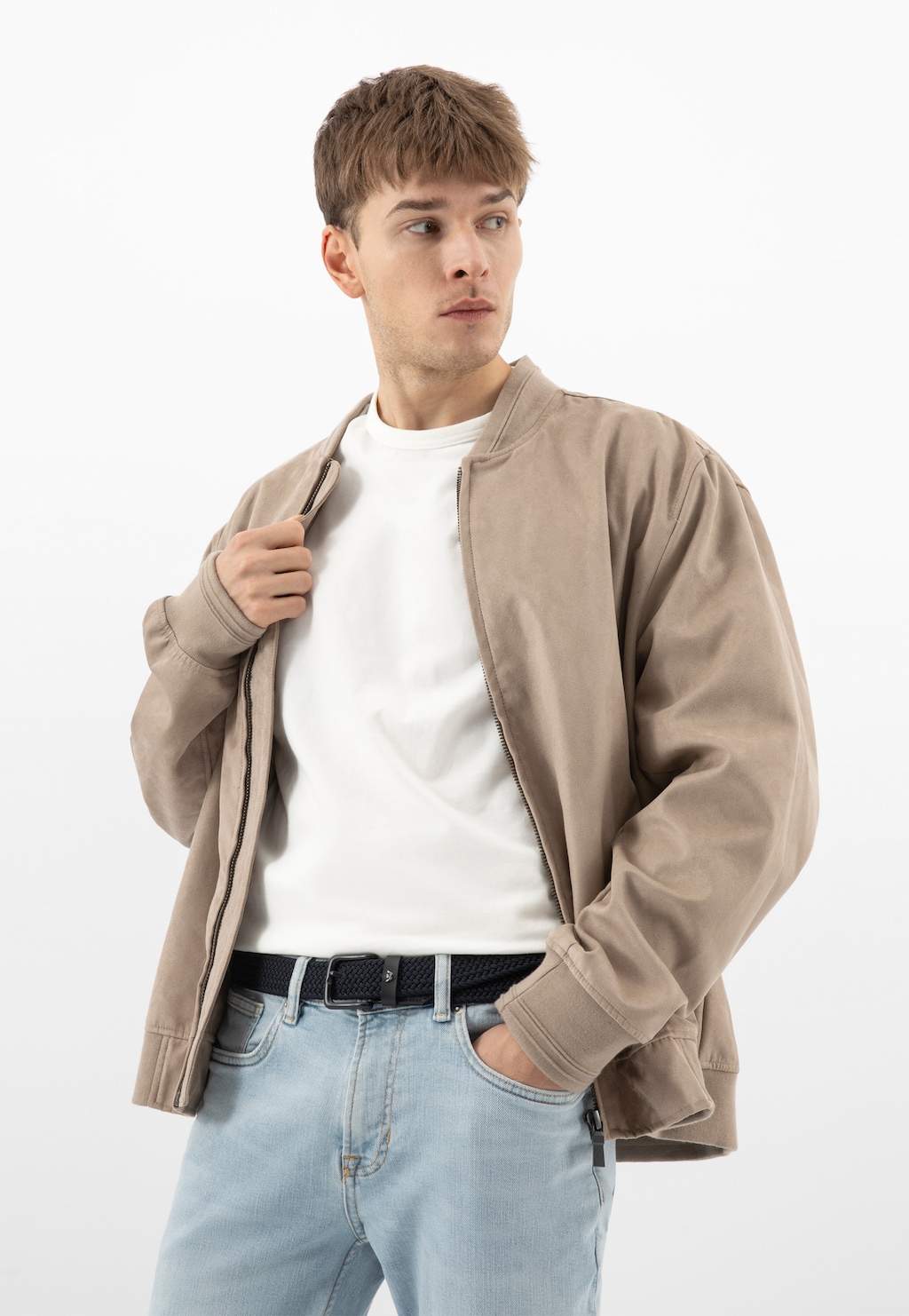 Granatowy pasek męski 93009-76 Widok 8