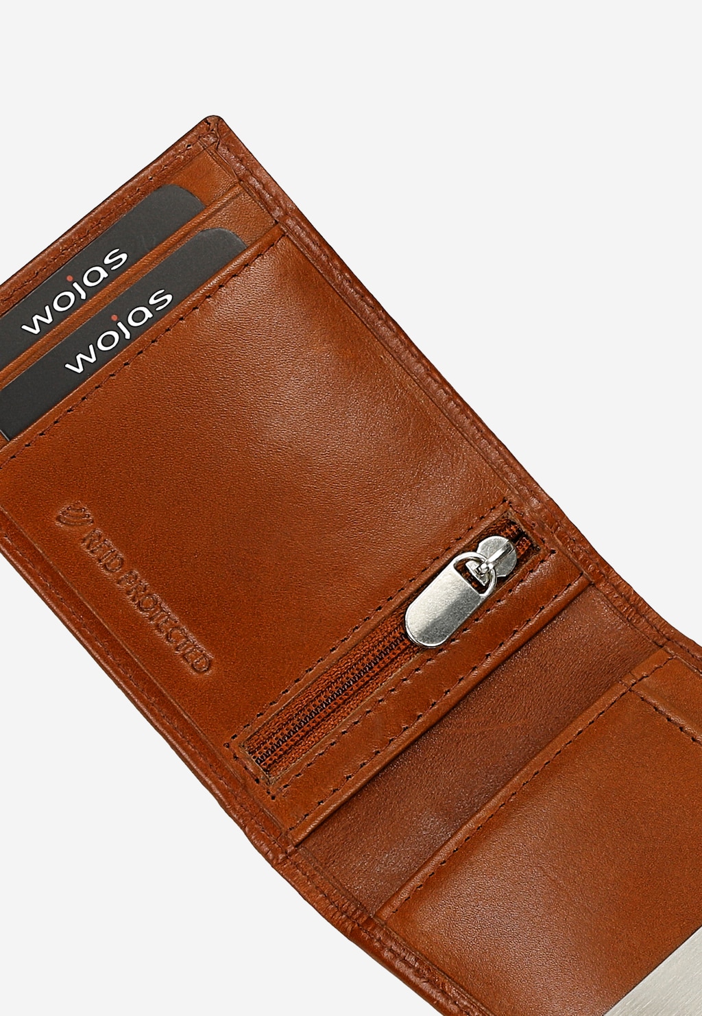Brązowy skórzany portfel męski z ochroną RFID 91108-52 Widok 6