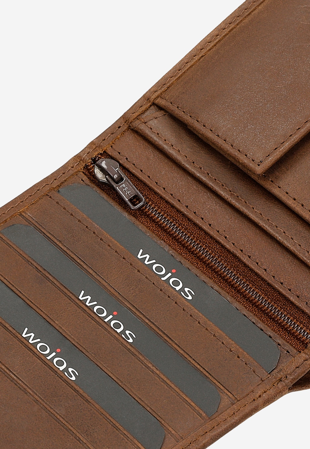 Duży brązowy portfel męski z tłoczeniem 91080-93 Widok 7