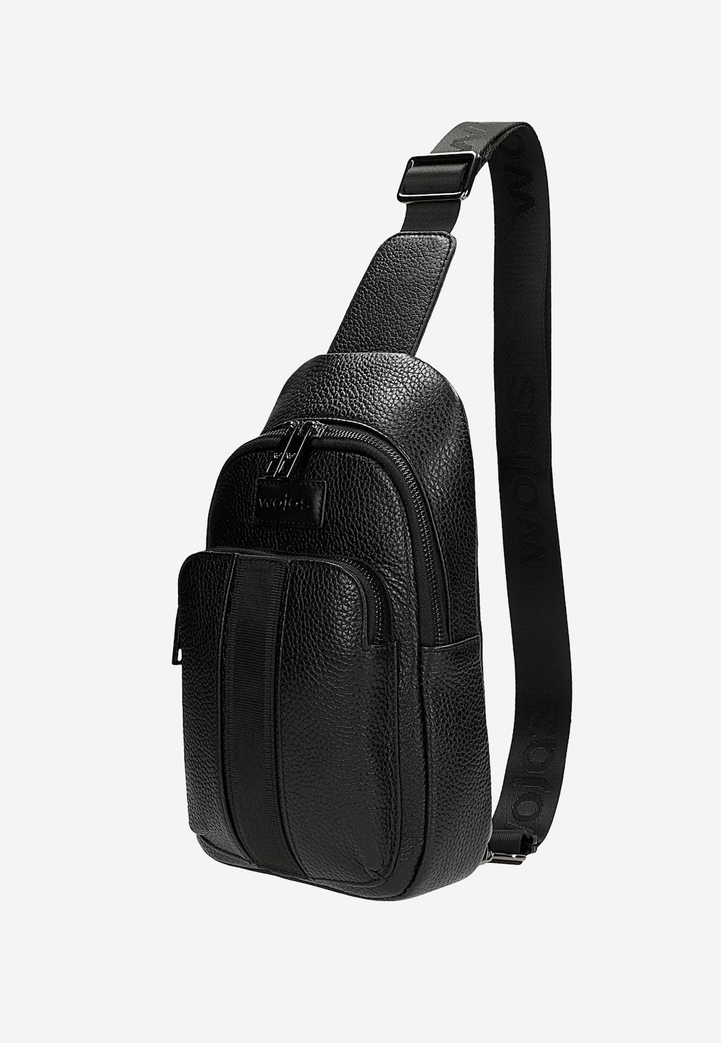 Czarna nerka męska ze skóry licowej 90004-51 Widok 3