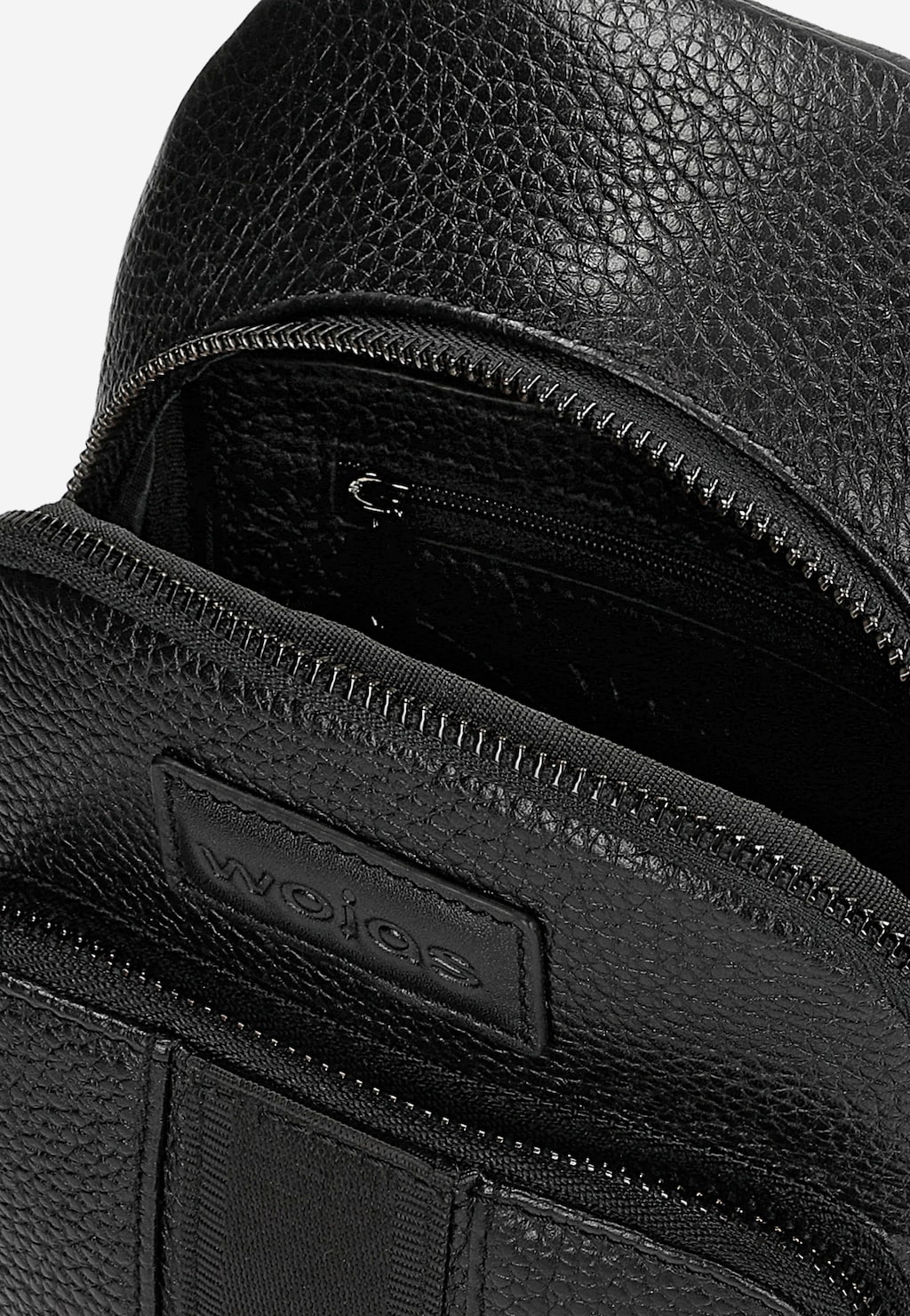 Czarna nerka męska ze skóry licowej 90004-51 Widok 5