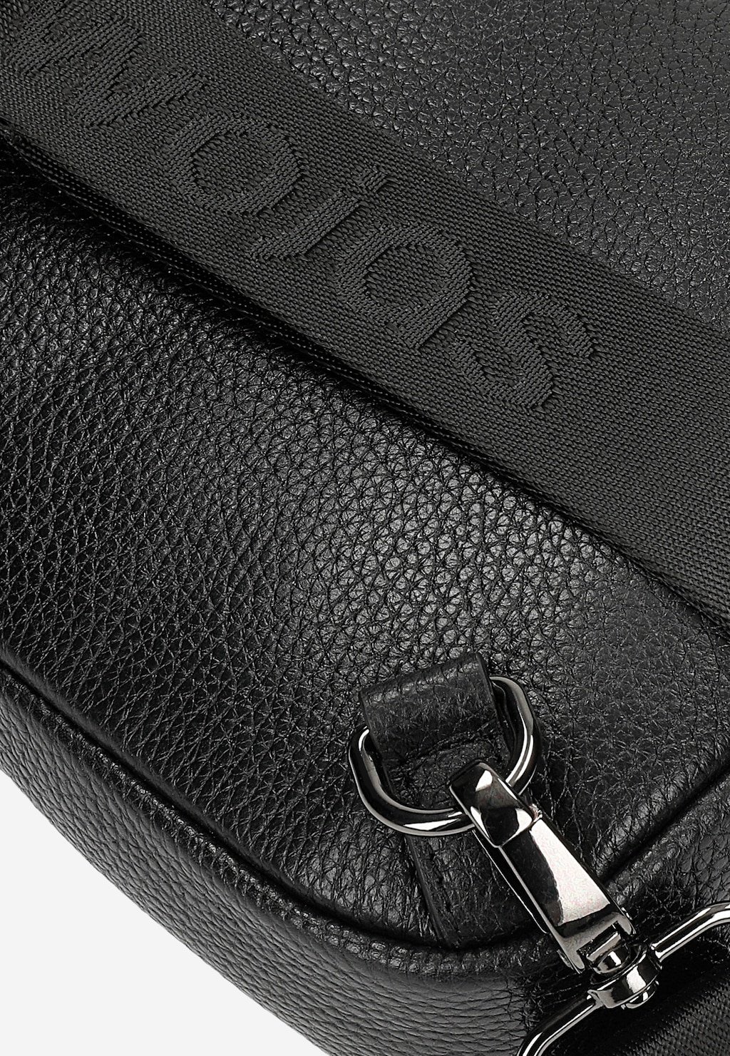 Czarna nerka męska ze skóry licowej 90004-51 Widok 6