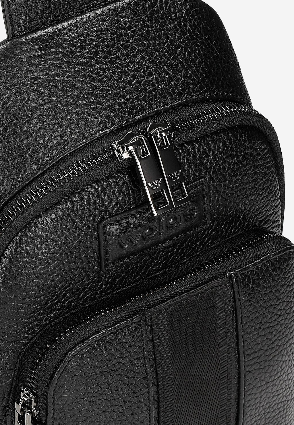 Czarna nerka męska ze skóry licowej 90004-51 Widok 7