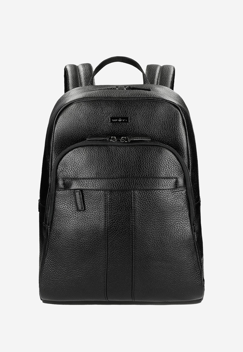 Duży skórzany plecak męski w kolorze czarnym 80373-51 Widok 2