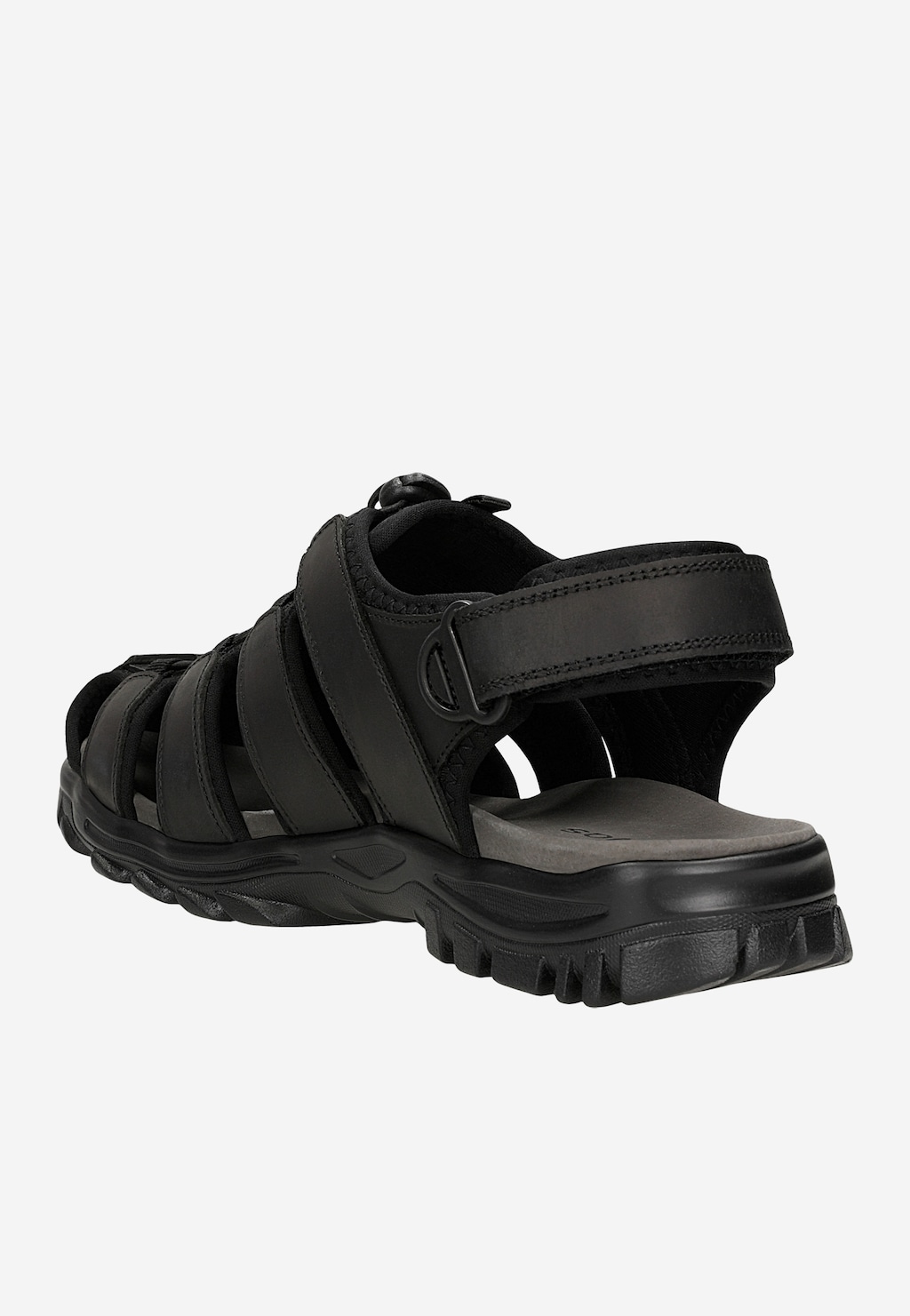 Čierne pánske sandále s uzavretou špičkou 29016-91 Widok 4