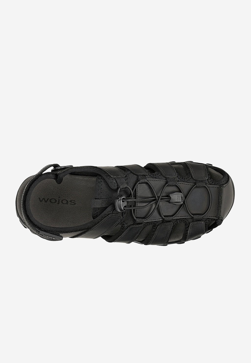 Čierne pánske sandále s uzavretou špičkou 29016-91 Widok 5