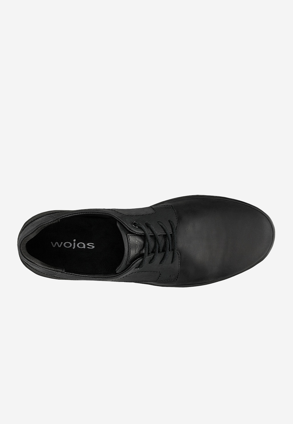 Czarne sznurowane półbuty męskie 10266-81 Widok 5