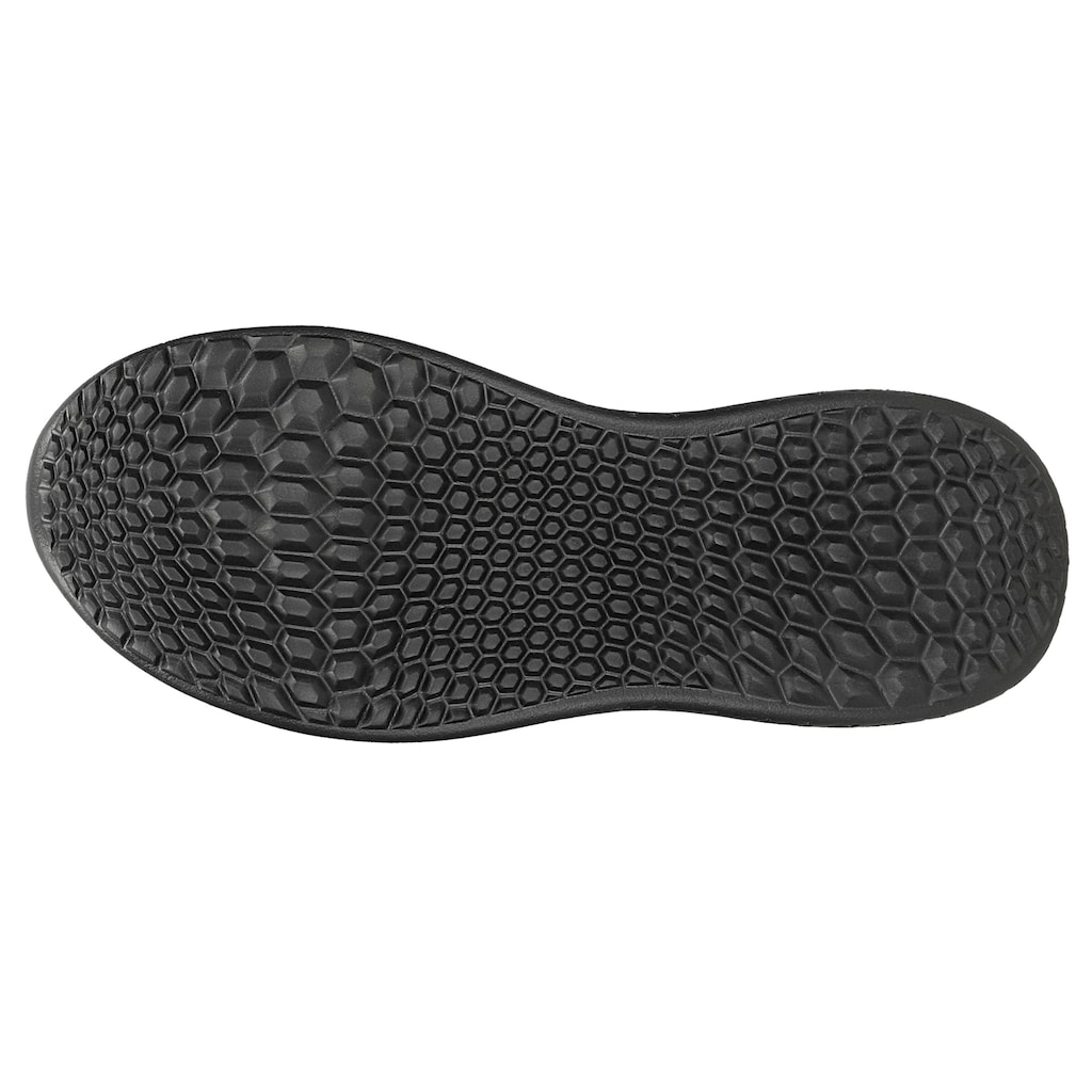 Czarne sneakersy z brokatowym materiałem i lakierowanymi wstawkami BARTEK 87004-10 Widok 5