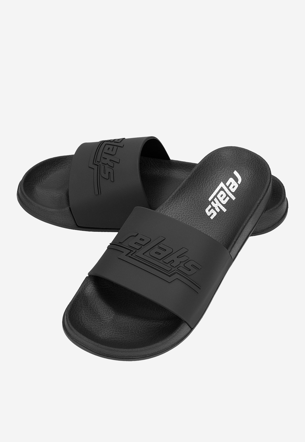 Čierne šľapky RELAKS s matným povrchom R34008-11 Widok 7