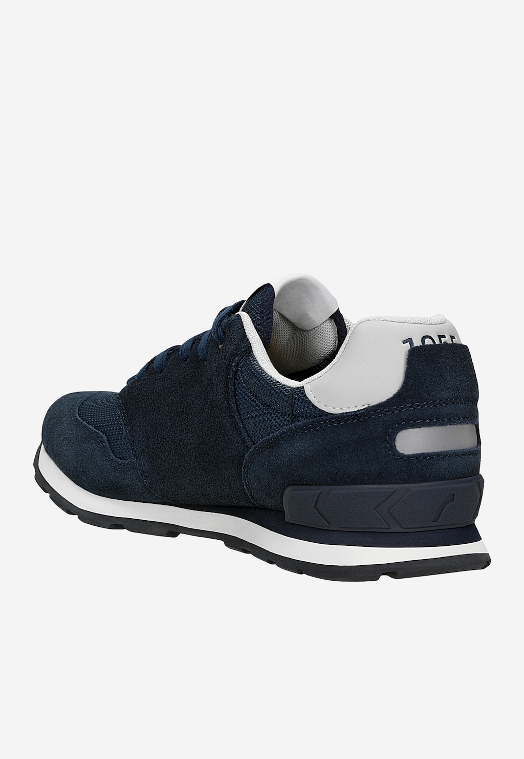 Granatowe sneakersy RELAKS z popielatymi wstawkami R34202-86 Widok 4