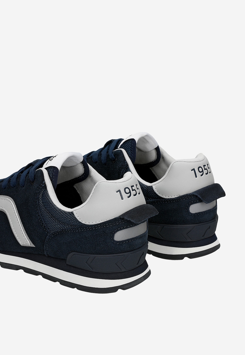 Granatowe sneakersy RELAKS z popielatymi wstawkami R34202-86 Widok 7