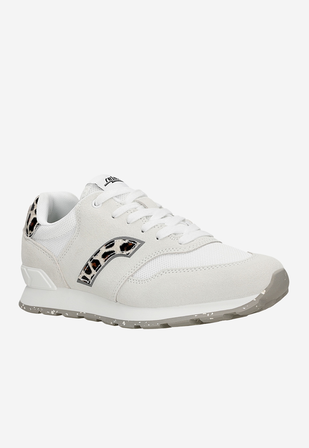 Bílé tenisky RELAKS s leopardími prvky R34202-69 Widok 3