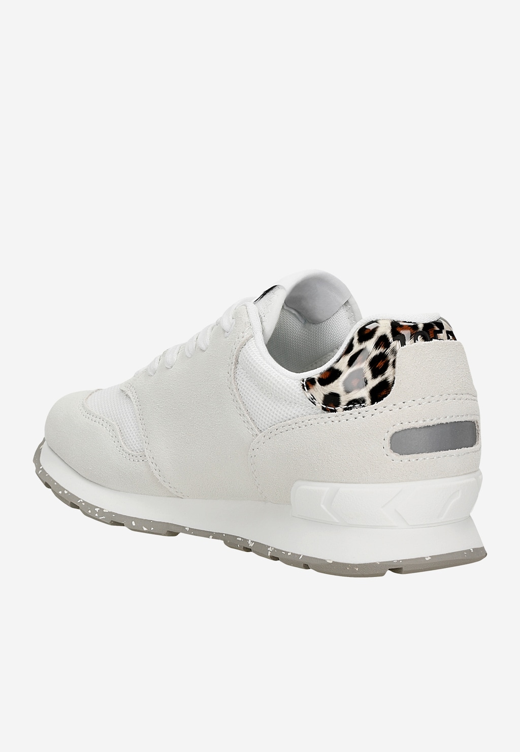 Bílé tenisky RELAKS s leopardími prvky R34202-69 Widok 4
