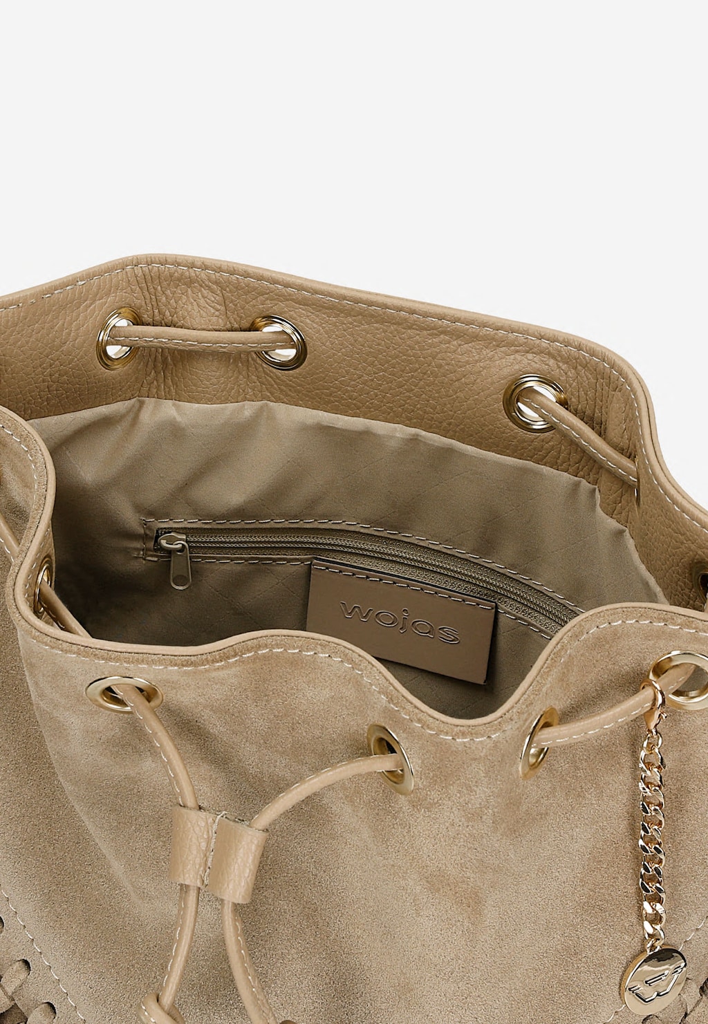 Beżowa torebka damska boho z frędzlami 80307-64 Widok 6