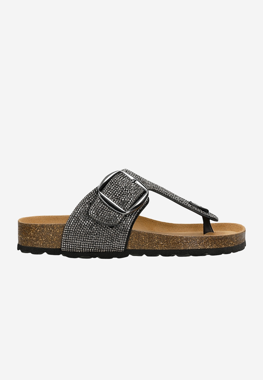 Žabky s cyrkóniami na korkovej podrážke 74145-11 Widok 2