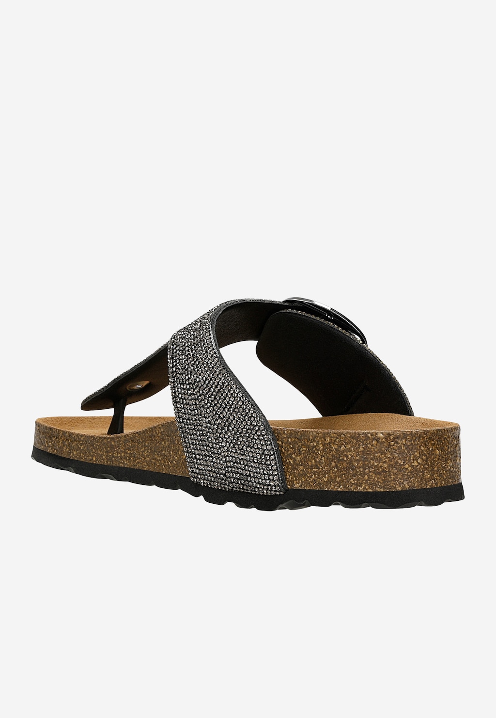 Žabky s cyrkóniami na korkovej podrážke 74145-11 Widok 4