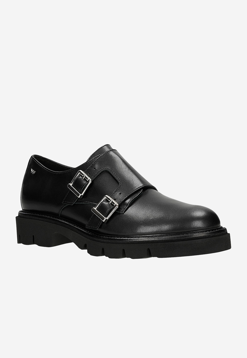 Damskie półbuty typu monk strap na traktorowej podeszwie 46363-51 Widok 3