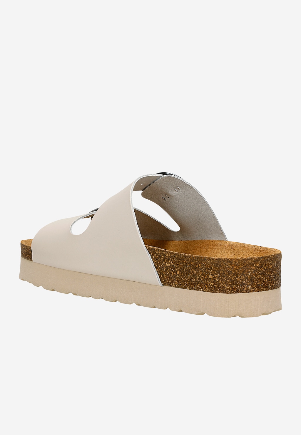 Béžové dámské žabky na vysoké korkové platformě 74147-54 Widok 4