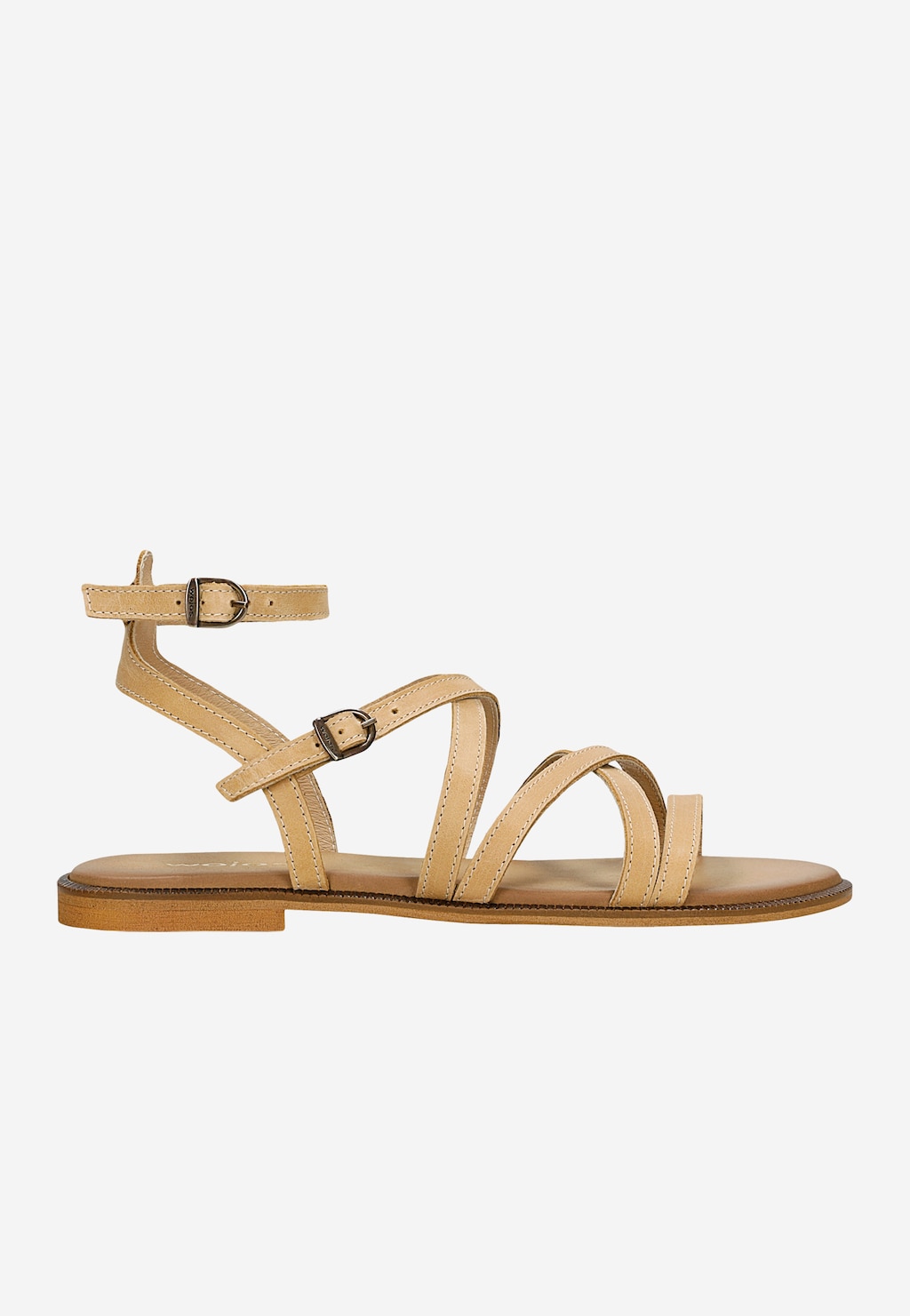 Béžové dámské sandály s tenkými řemínky 76209-54 Widok 2