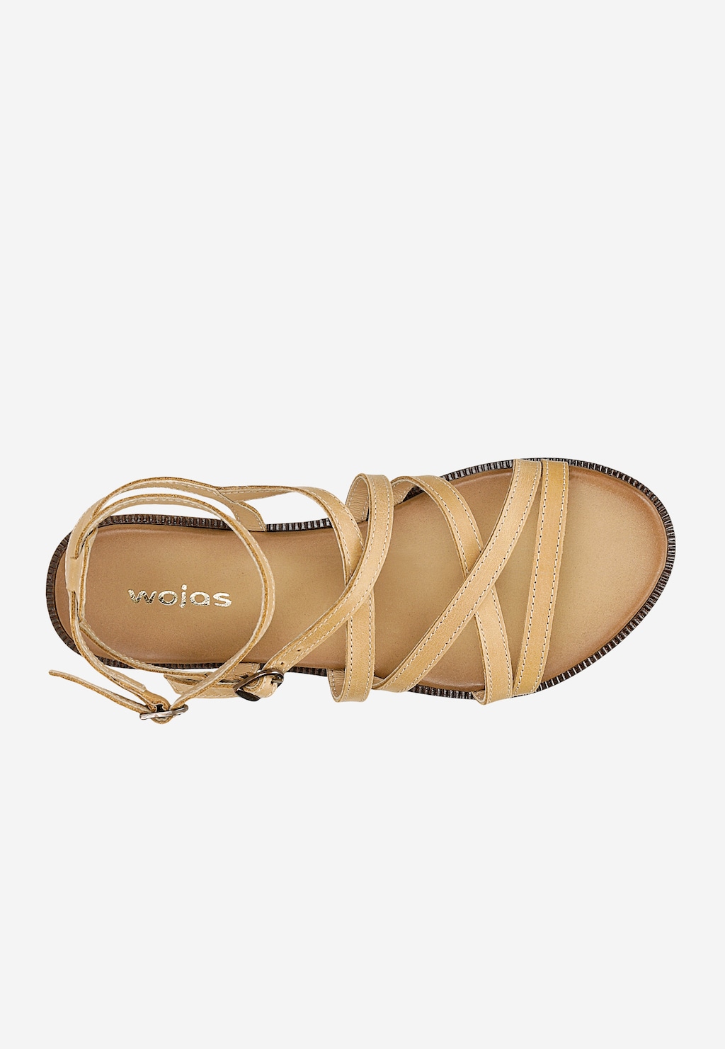 Béžové dámské sandály s tenkými řemínky 76209-54 Widok 5