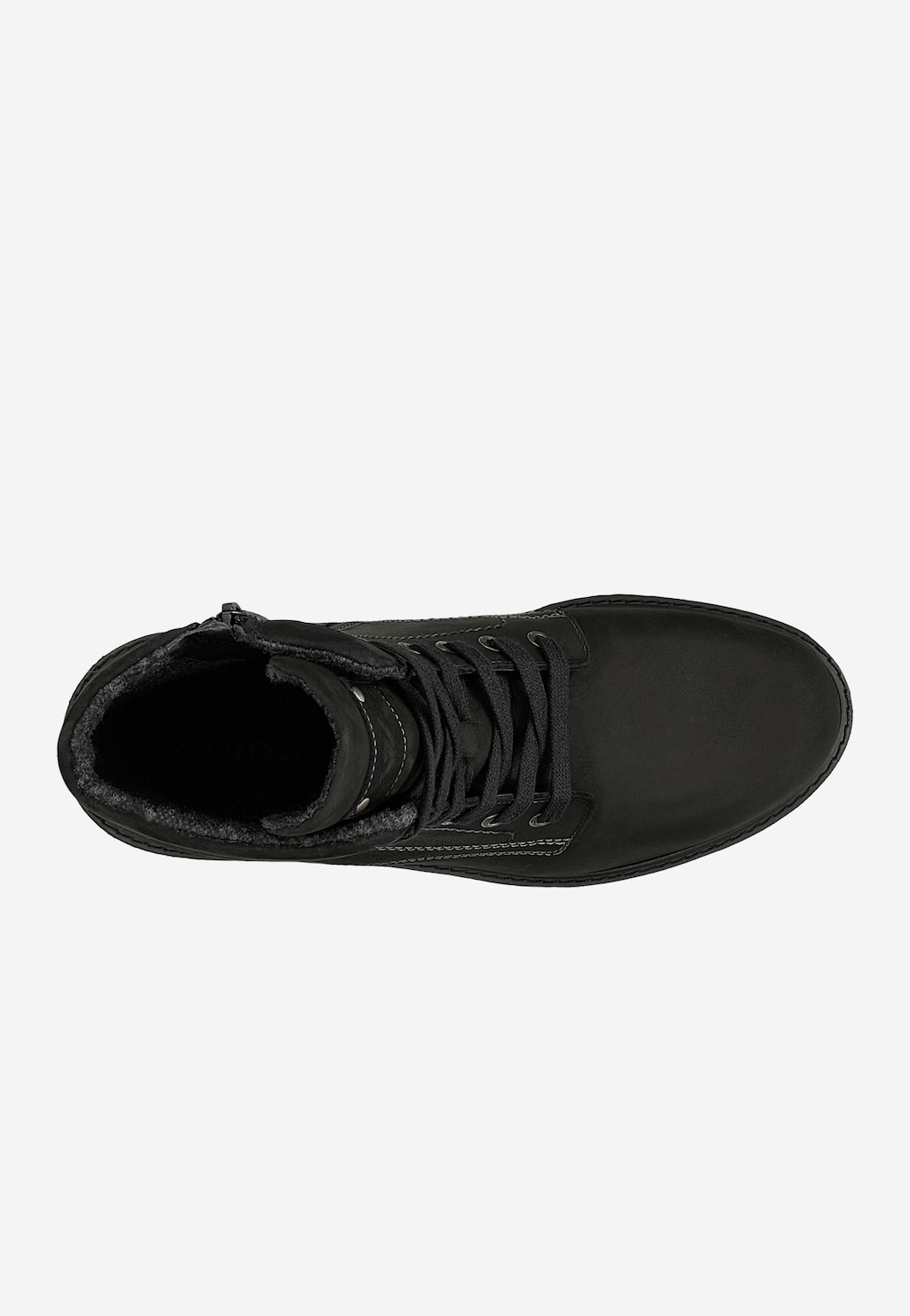 Czarne workery męskie z kontrastowym przeszyciem 24119-91 Widok 4