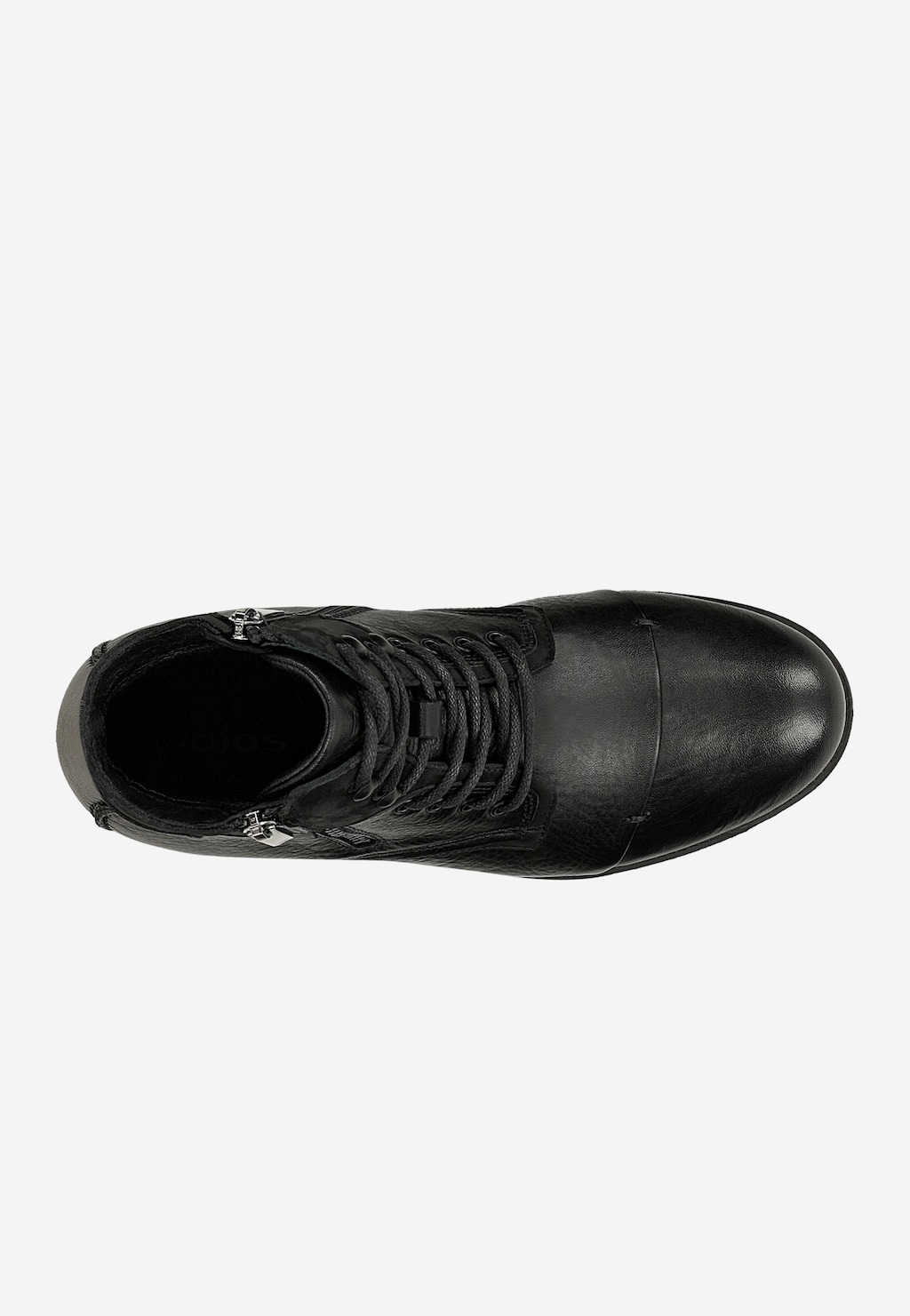 Czarne męskie workery z łączonych skór 8234-71 Widok 4