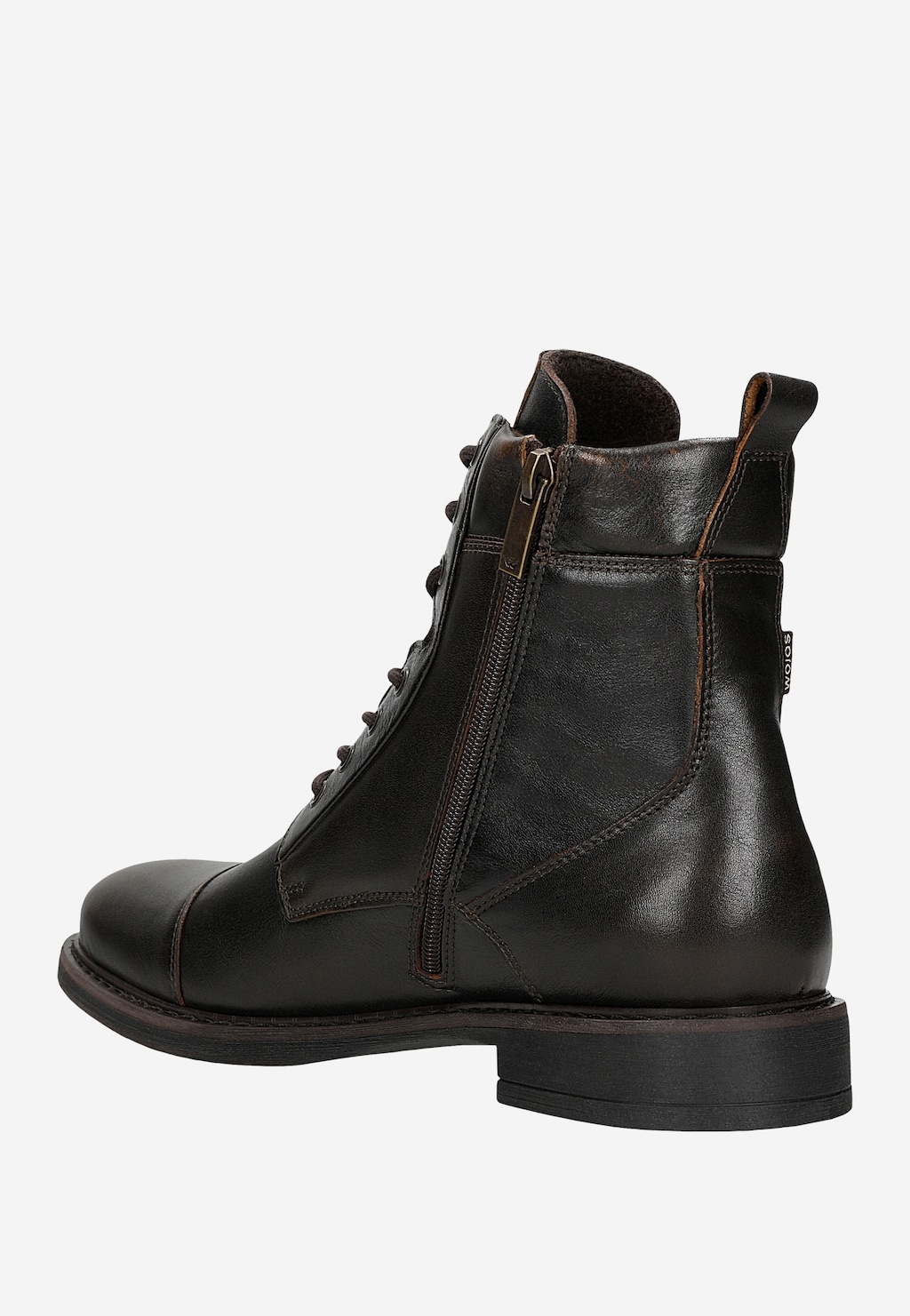 Ciemnobrązowe trzewiki ponad kostkę 24121-52 Widok 3