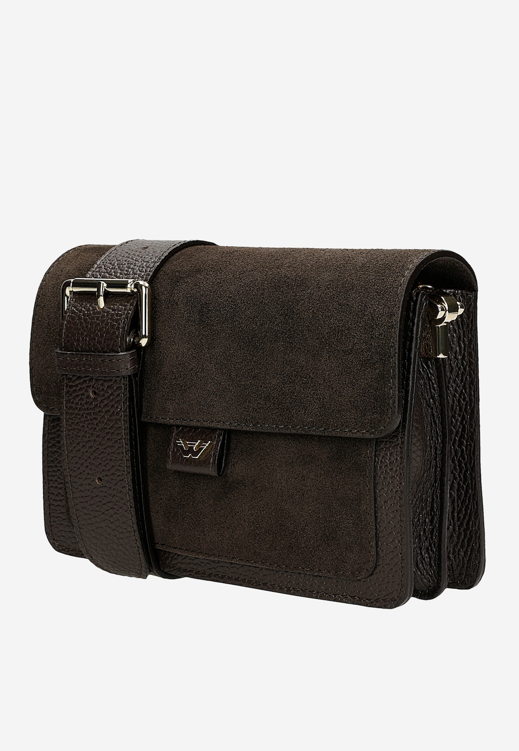 Malá hnědá dámská kabelka z kombinovaných kůží 80240-72 Widok 2