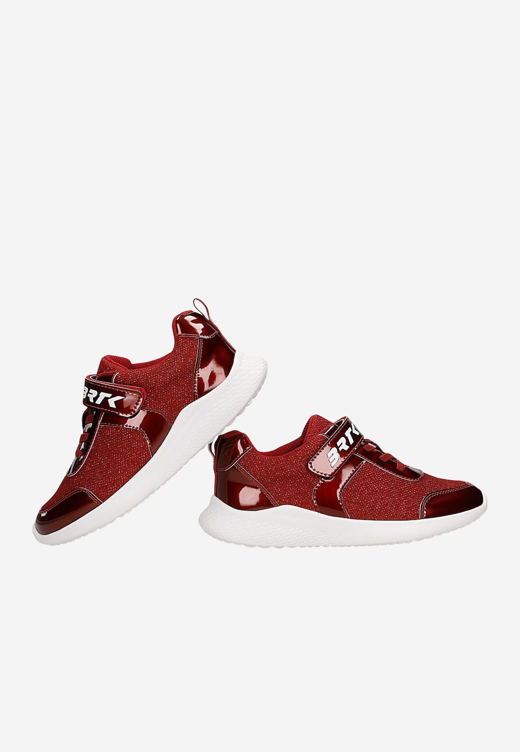 Bordové tenisky pro dívky s lakovanými prvky BARTEK 87005-16 Widok 7