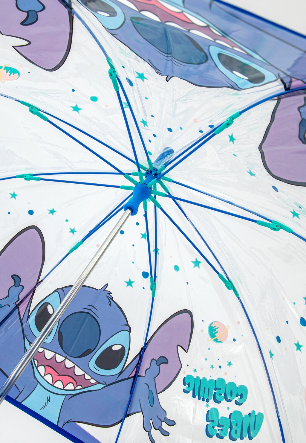 Dlouhý průhledný dětský deštník Stitch BARTEK 85801-16 Widok 5