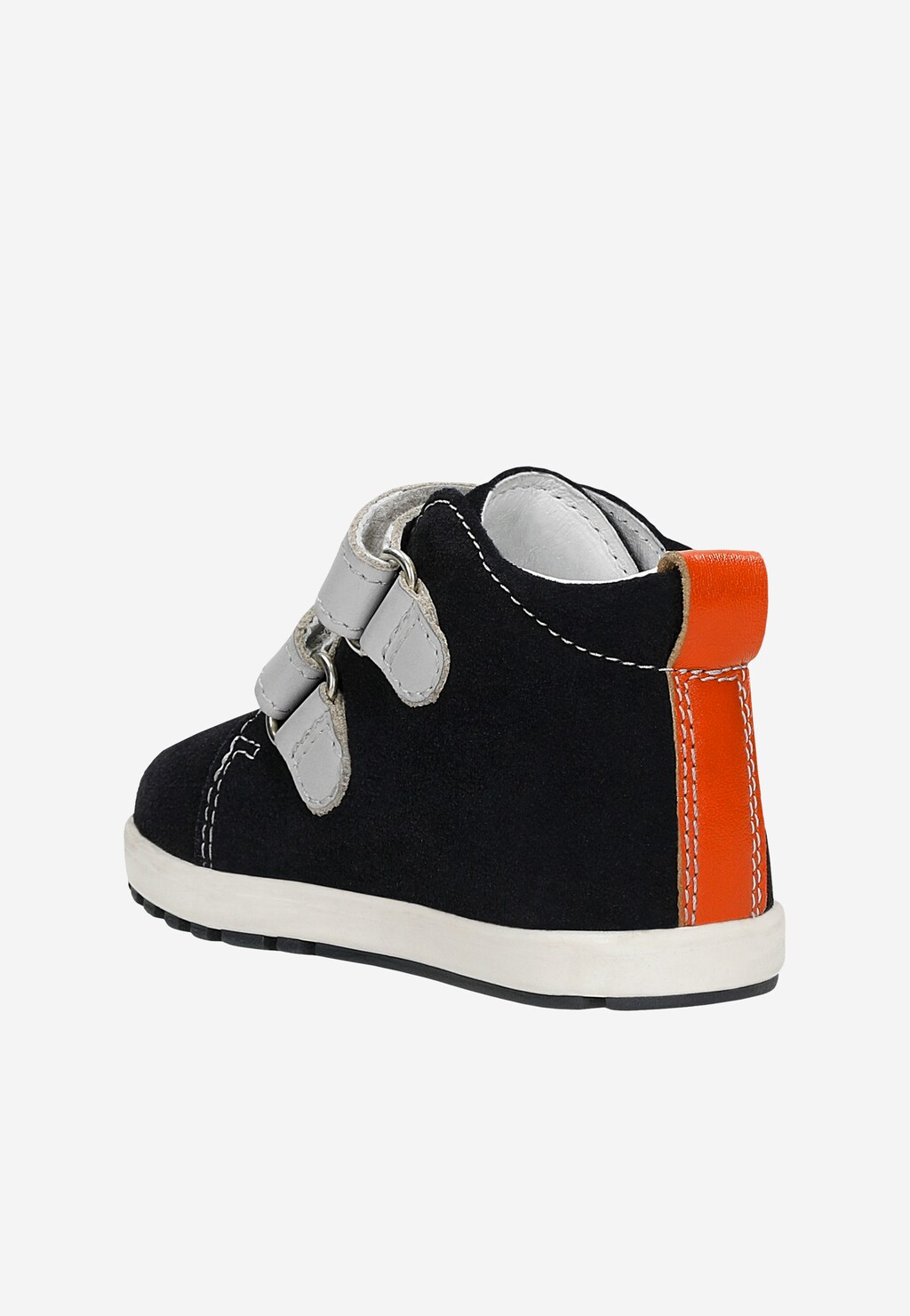 Tmavomodré členkové topánky so sivými zapínaniami BARTEK 86315-70 Widok 4