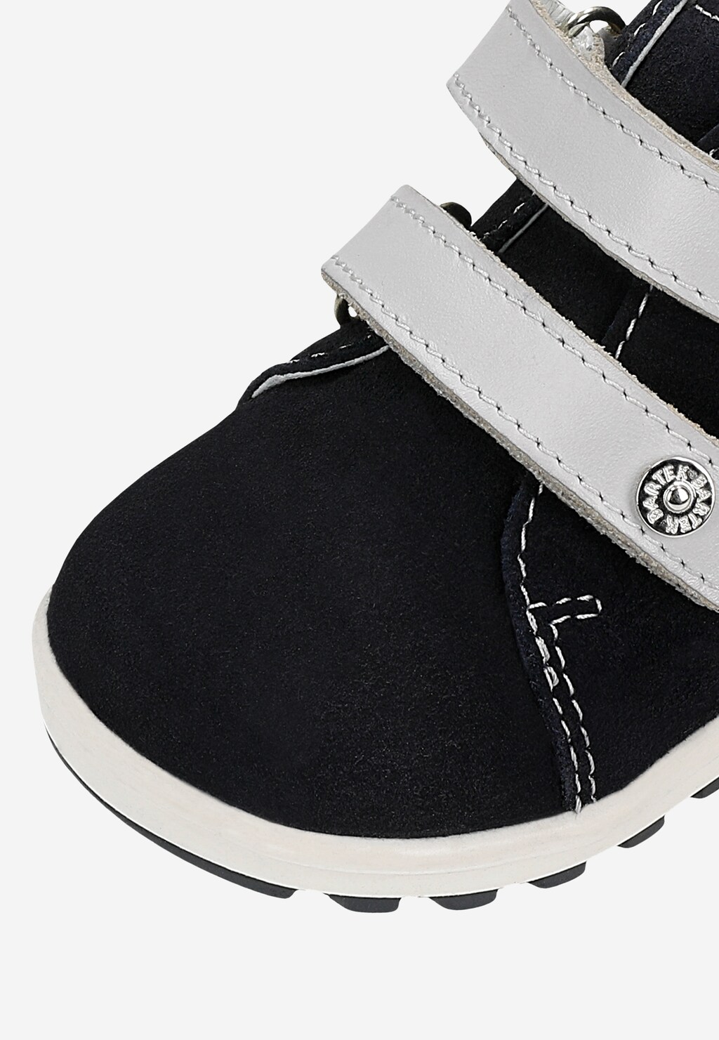 Tmavomodré členkové topánky so sivými zapínaniami BARTEK 86315-70 Widok 9