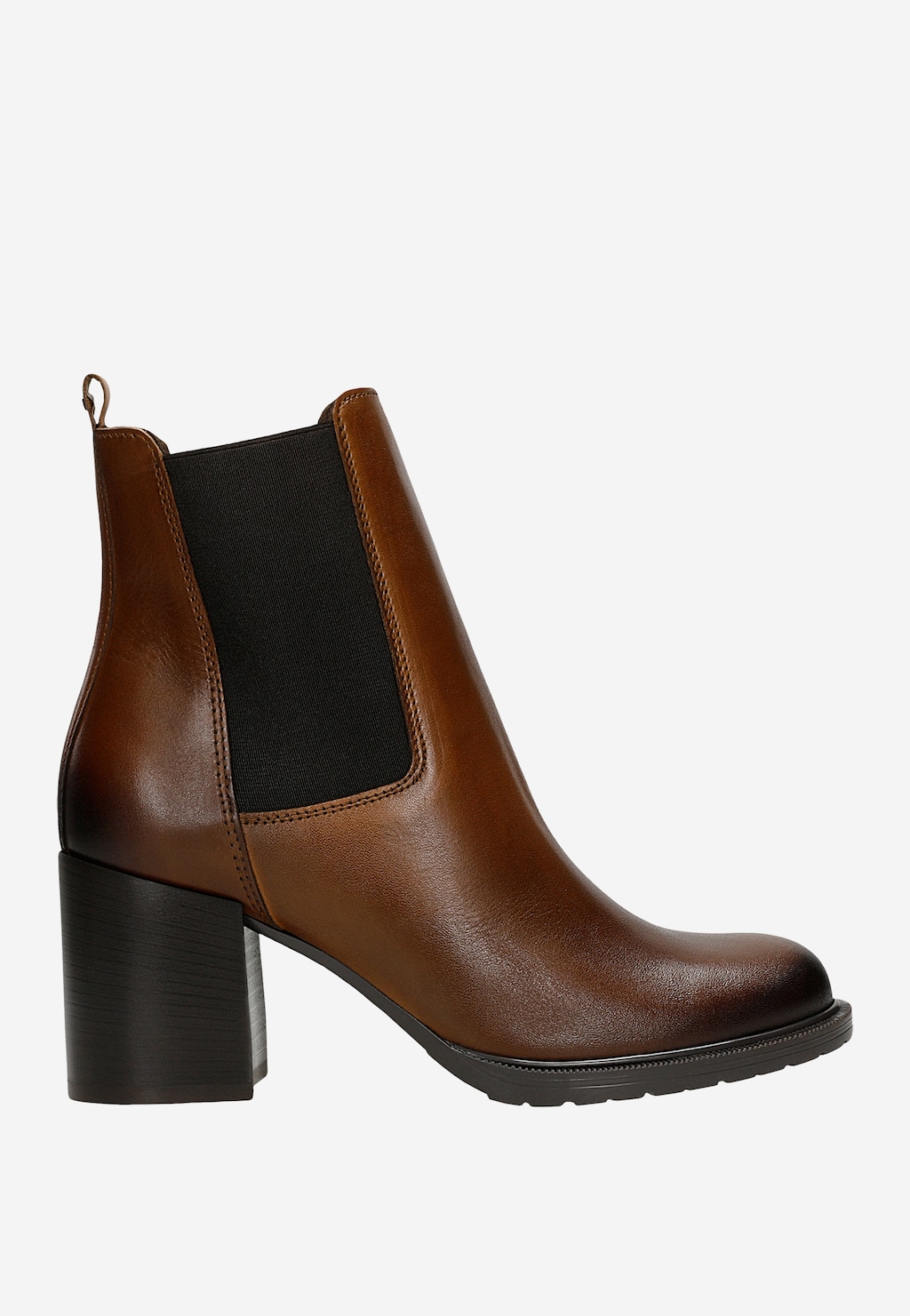 Brązowe sztyblety na stabilnym słupku 55323-52 Widok 1