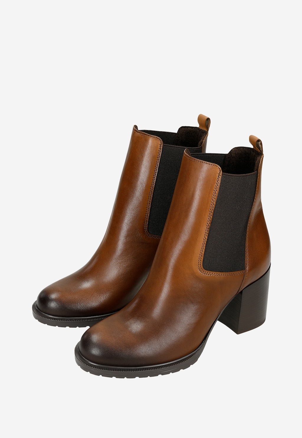 Brązowe sztyblety na stabilnym słupku 55323-52 Widok 6