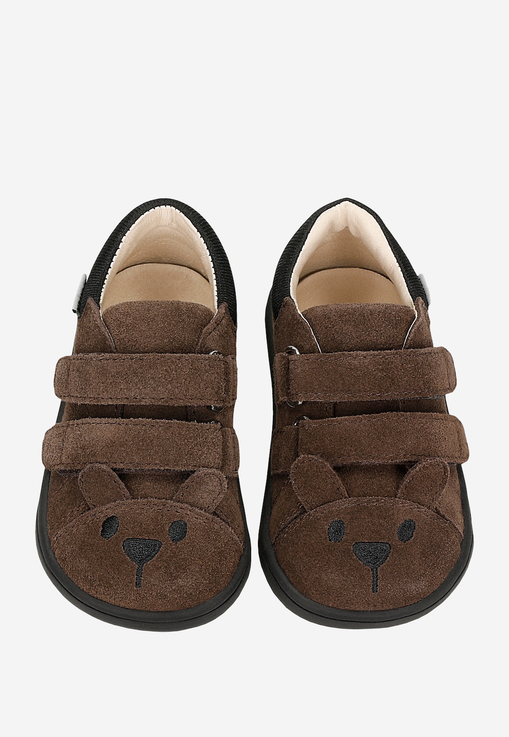 Hnědé dětské barefoot botky s medvídkem na špičce BARTEK 86006-62 Widok 8