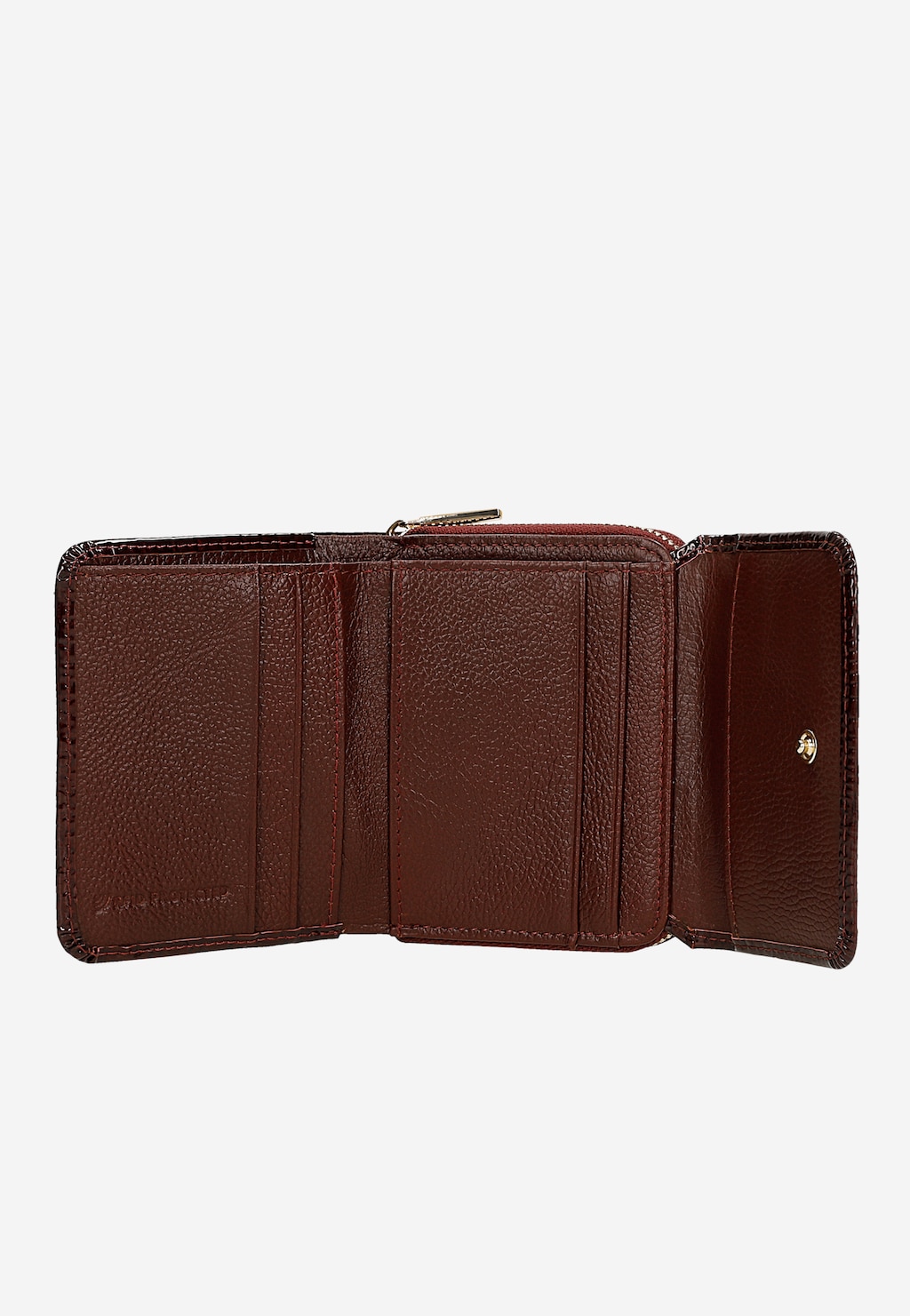 Darčekový set bordová peňaženka a obojstranný bordovo-čierny opasok 95904-55 Widok 4