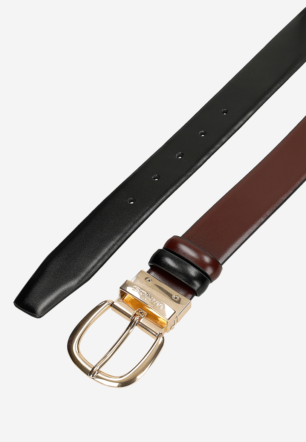 Darčekový set bordová peňaženka a obojstranný bordovo-čierny opasok 95904-55 Widok 6