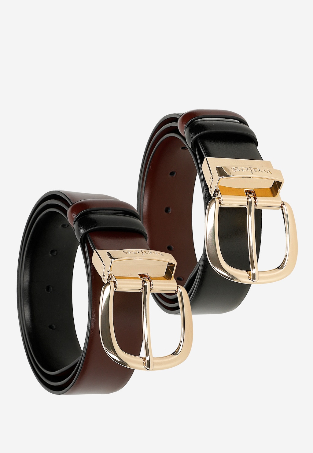 Darčekový set bordová peňaženka a obojstranný bordovo-čierny opasok 95904-55 Widok 8