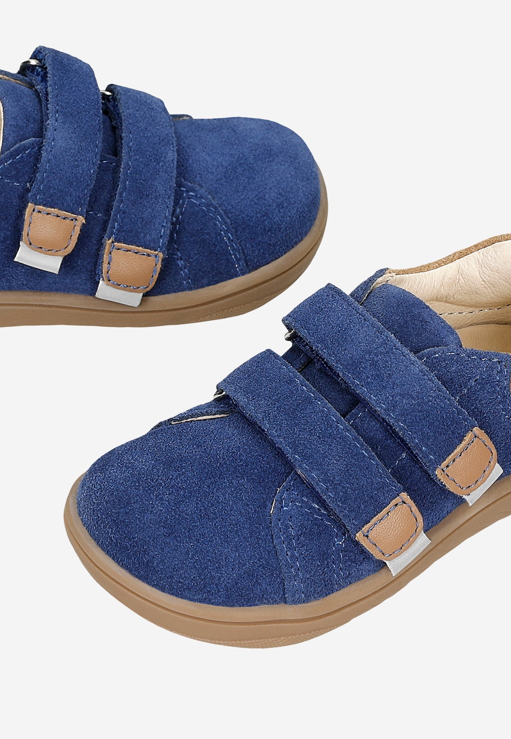 Granatowo-brązowe barefooty z odblaskami BARTEK 86003-66 Widok 7