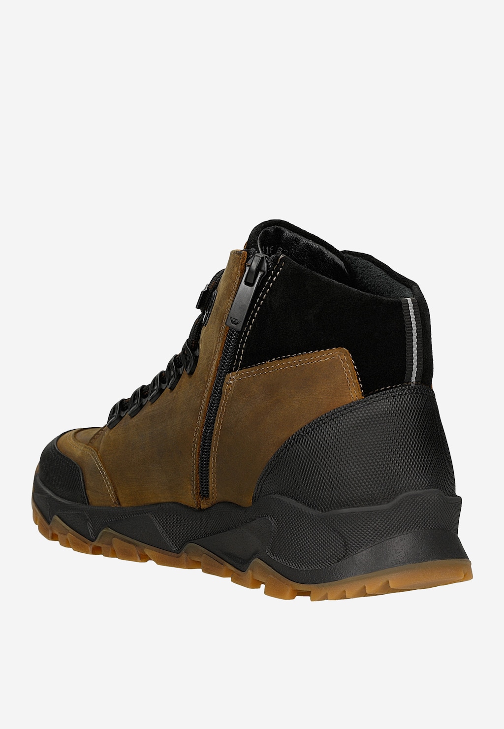Černohnědé pánské trekové boty přes kotník 24118-73 Widok 3