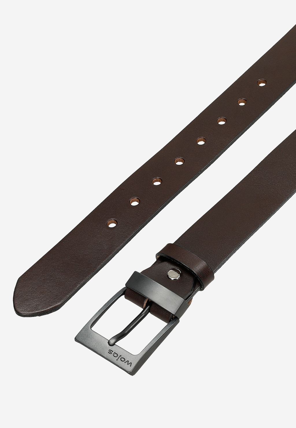 Tmavohnedý kožený pánsky opasok 93140-52 Widok 4