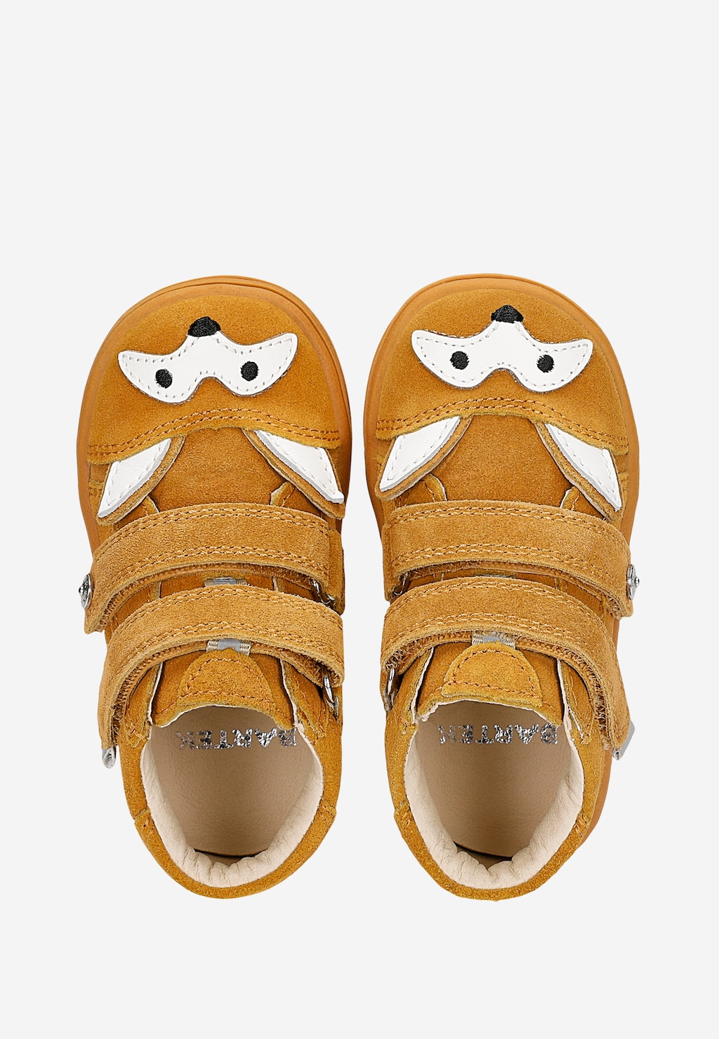 Jasnobrązowe trzewiki dziecięce z liskiem Widok 4