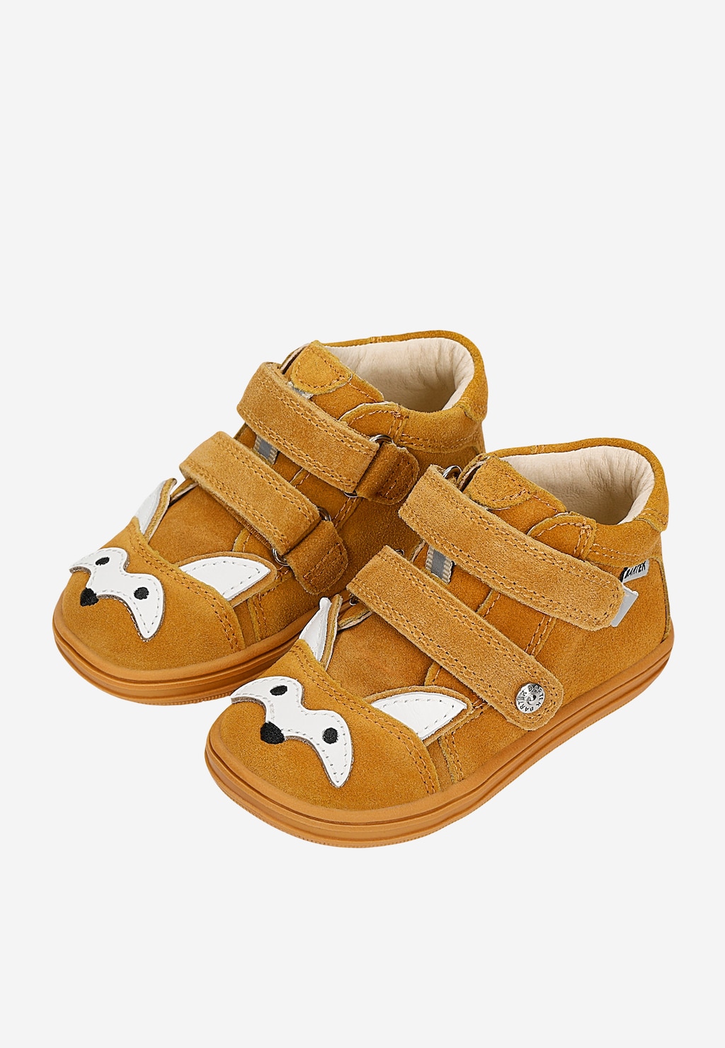 Jasnobrązowe trzewiki dziecięce z liskiem Widok 7