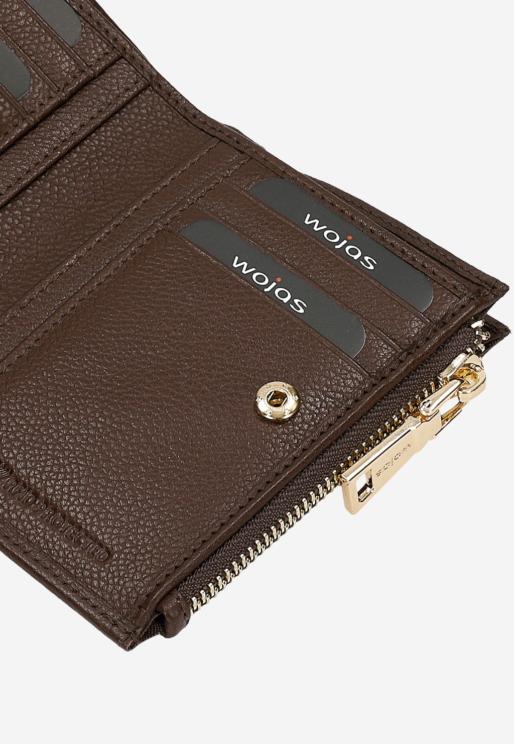 Kožená dámská peněženka v čokoládově hnědé barvě 91081-52 Widok 8