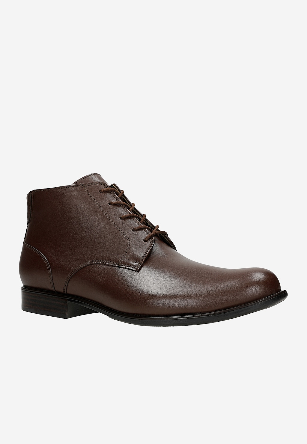 Hnědé elegantní uniformente boty z lícové kůže 981-52 Widok 2