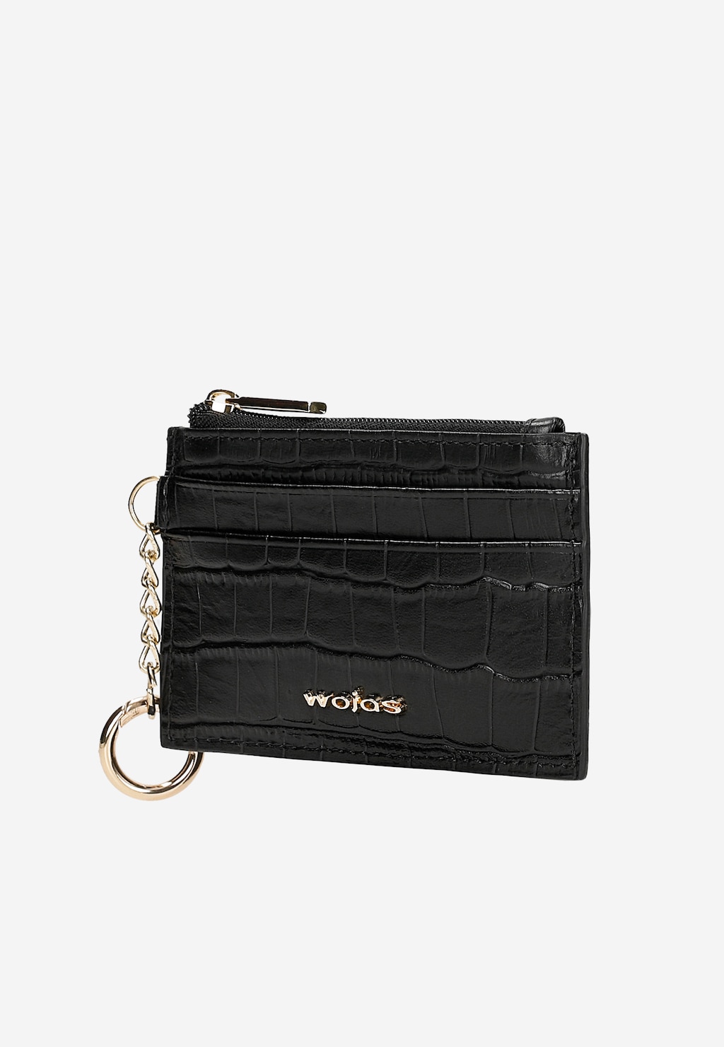 Czarne lakierowane etui na karty i dokumenty 91123-51 Widok 2